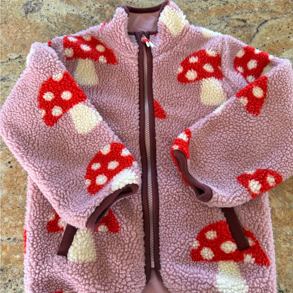 Mini Boden Pink Fleece Jacket